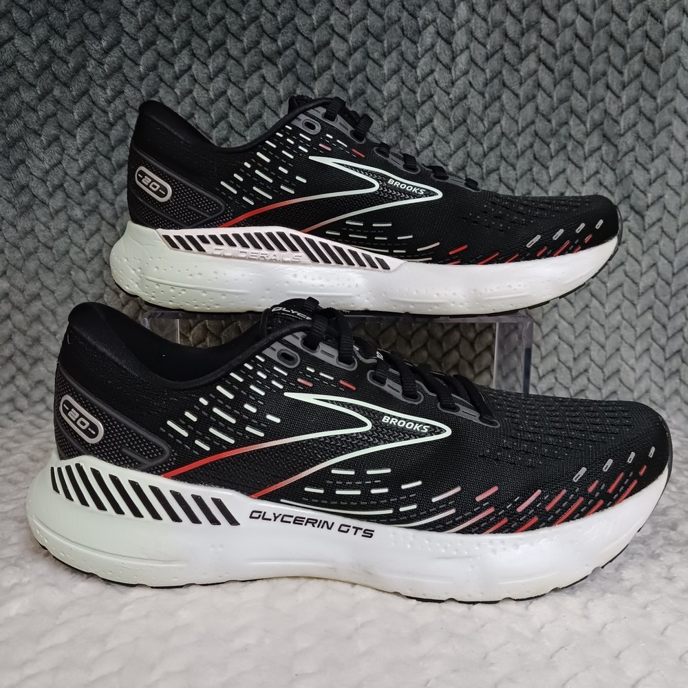 Brooks Glycerin GTS 20 Women's Walking Running Sneakers Shoes Black Size 10.5